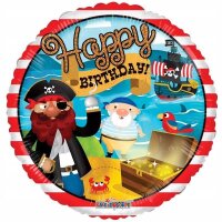 Folienballon HBD - Birthday Pirat*