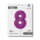 Folienballon Zahl 8 violett