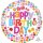 Folienballon HBD - Birthday Flower*