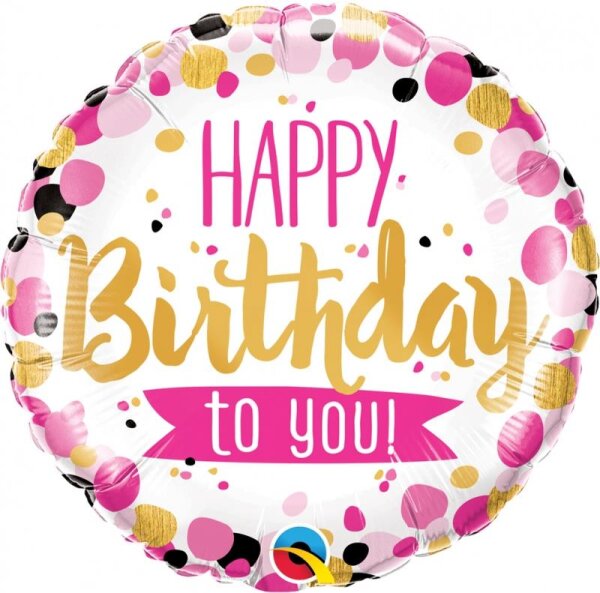 Folienballon HBD - Happy Birthday to you