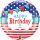Folienballon Birthday Nautical und Pennants