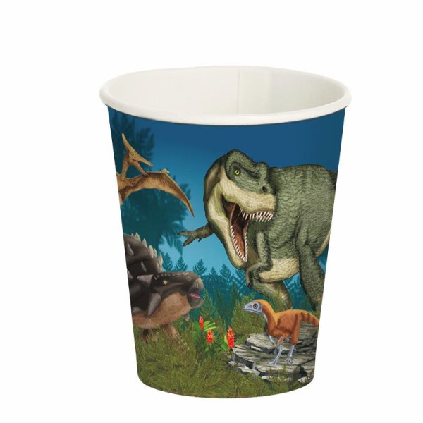 Pappbecher Dinosaurier
