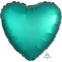 Folienballon Herz Satin Jade