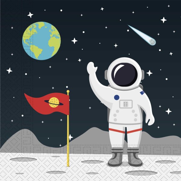 Servietten Outer Space