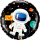 Folienballon Astronaut Birthday