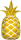 Folienballon Golden Pineapple