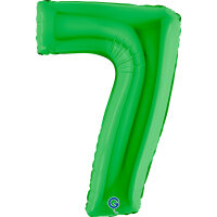 Folienballon Zahl 7 grün