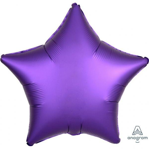 Folienballon SC - Stern Purple satin luxe