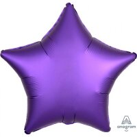 Folienballon SC - Stern Purple satin luxe