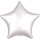 Folienballon SC - Stern Weiß satin luxe