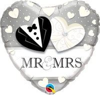 Folienballon Mr. & Mrs. Wedding