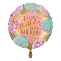 Folienballon HBD - Stay Fabulous Birthday