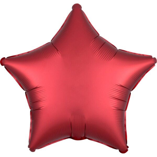 Folienballon SC - Stern Sangria satin luxe