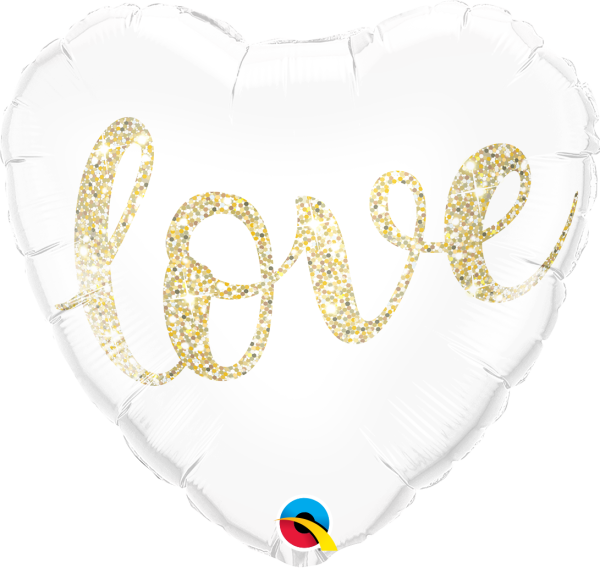 Folienballon love Glimmer