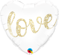 Folienballon love Glimmer